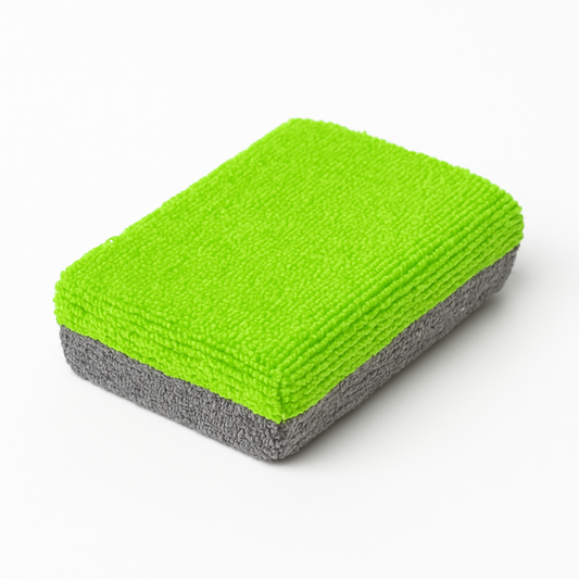 Aplicador de Microfibra Bicolor – Verde/Gris