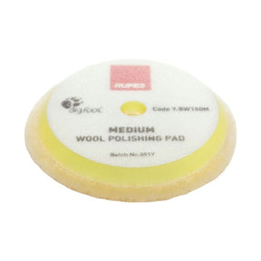 RUPES MEDIUM WOOL POLISHING PADS FOR RANDOM ORBITAL, GEAR DRIVEN, AND TRIPLE ACTION 5