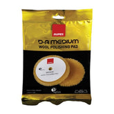 RUPES MEDIUM WOOL POLISHING PADS FOR RANDOM ORBITAL, GEAR DRIVEN, AND TRIPLE ACTION 5